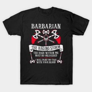 Barbarian, Dungeons & Dragons - The Raging Storm T-Shirt